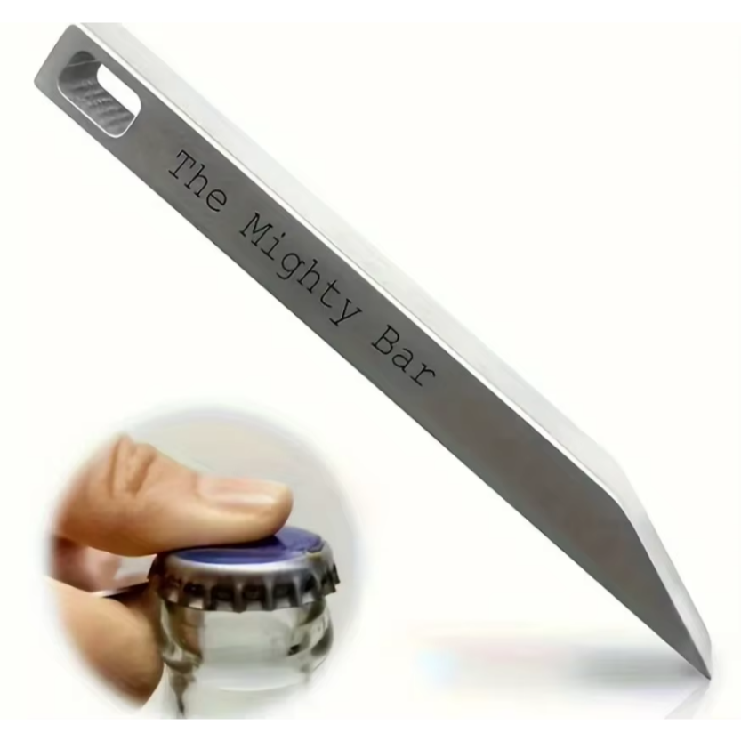 Edc Everyday Carry - Coltellino tascabile Mighty Bar e apribottiglie